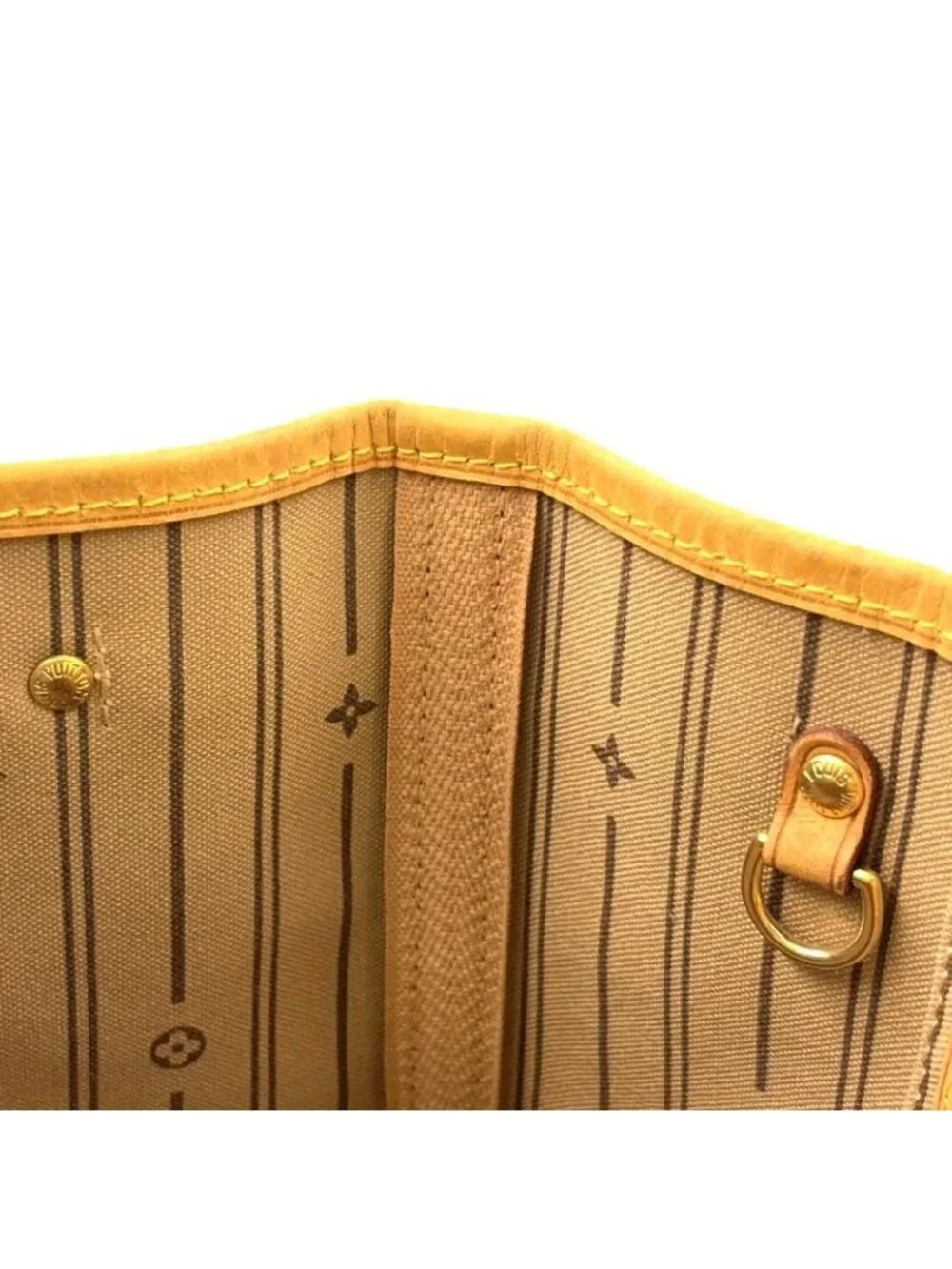 ★SOLD★ Louis Vuitton Neverfull PM Monogram Leather Brown Tote Gold - Picture 14 of 15